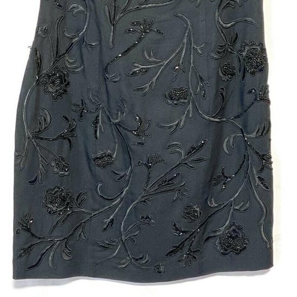 Carmen Marc Valvo Cocktail Dress & Jacket Beaded - Picture 5 of 10